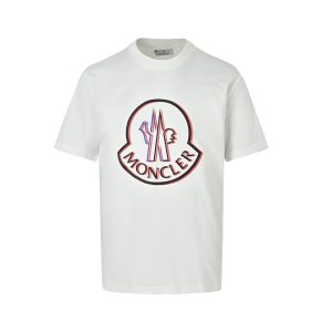 Moncler Iconic Logo Emblem T-Shirt- White