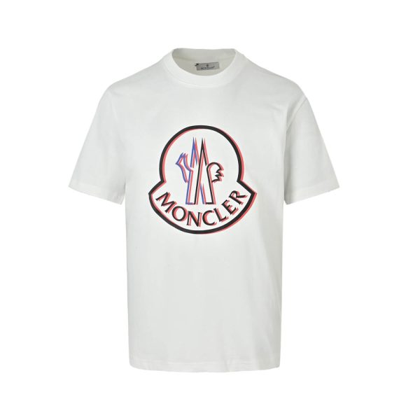Moncler Iconic Logo Emblem T-Shirt- White