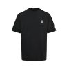 Moncler Logo-Patch Cotton T-Shirt- Black