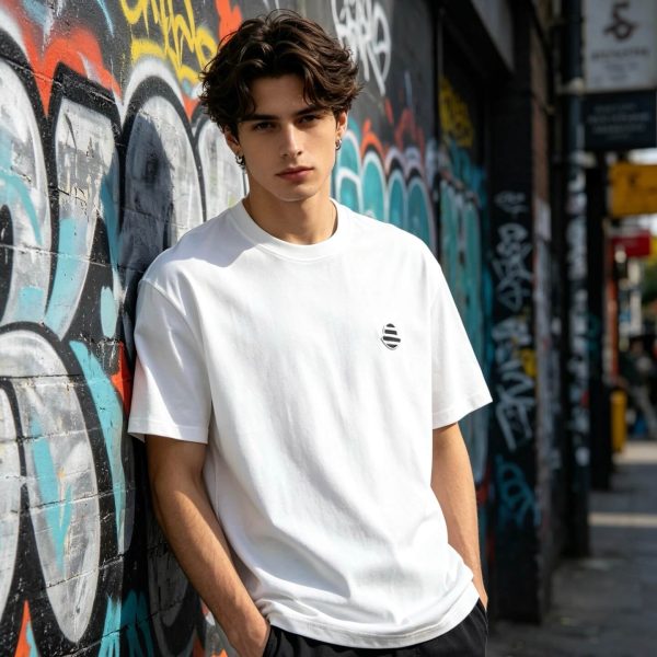 Moncler Logo-Patch Cotton T-Shirt- White