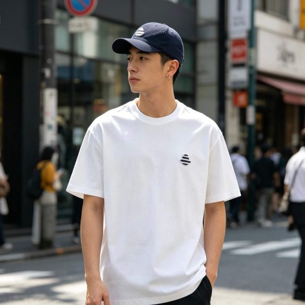 Moncler Logo-Patch Cotton T-Shirt- White