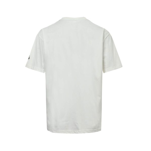Moncler Logo-Patch Cotton T-Shirt- White