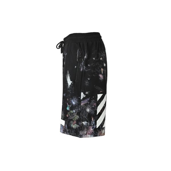 Off-White Diag Galaxy Shorts- Black Multi