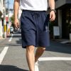 Off-White Diag Stencil Sweatshorts- Black with white and pink accents.