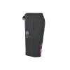 Off-White Diag Stencil Sweatshorts- Black with white and pink accents.