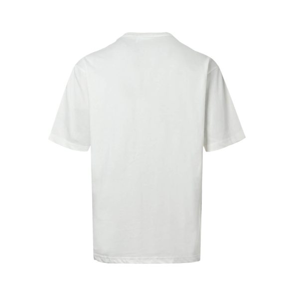 Prada Colorful Hand-Painting Logo T-Shirt- white