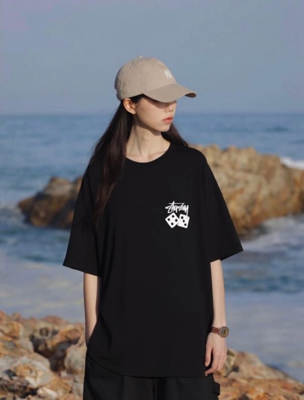 Stüssy Fuzzy Dice Tee- Black