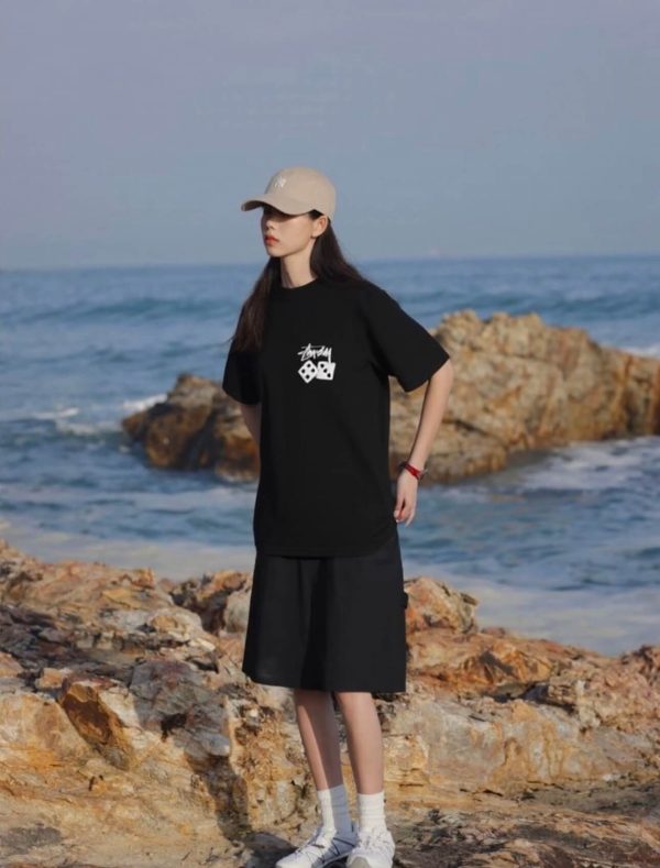 Stüssy Fuzzy Dice Tee- Black