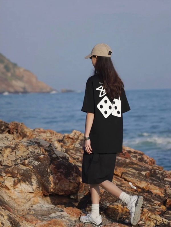 Stüssy Fuzzy Dice Tee- Black