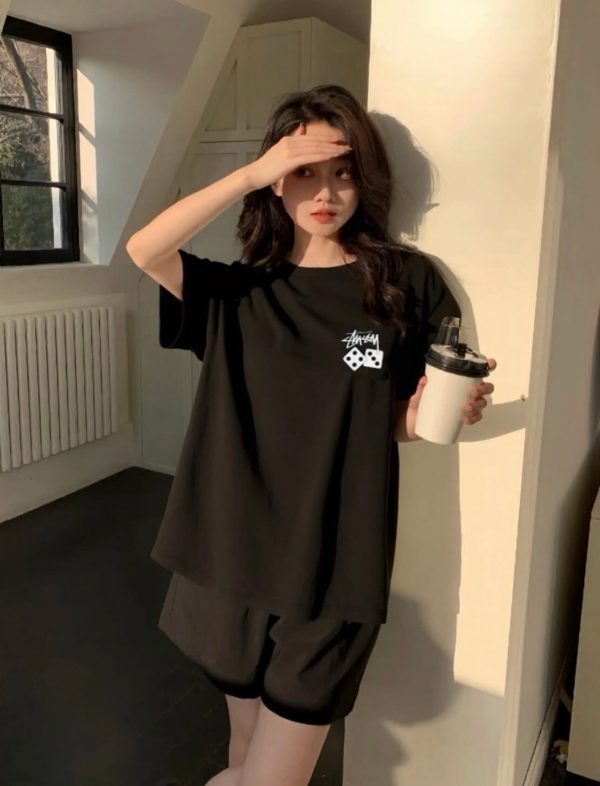 Stüssy Fuzzy Dice Tee- Black