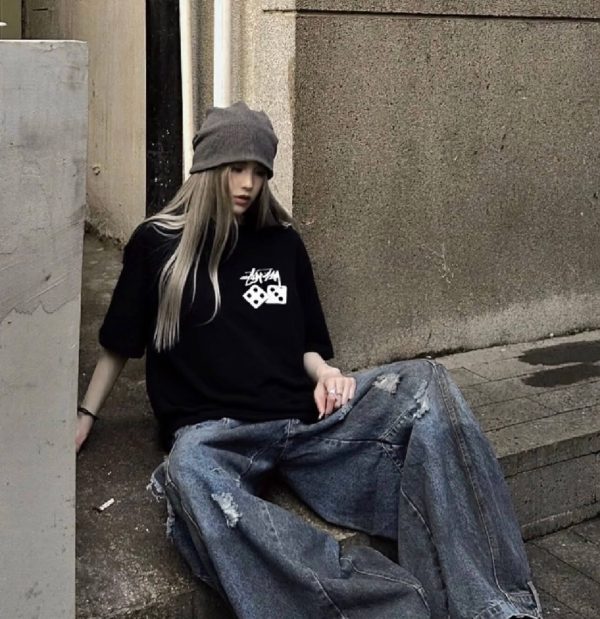 Stüssy Fuzzy Dice Tee- Black