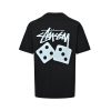 Stüssy Fuzzy Dice Tee- Black
