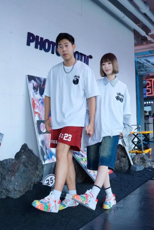 Stüssy Fuzzy Dice Tee- White