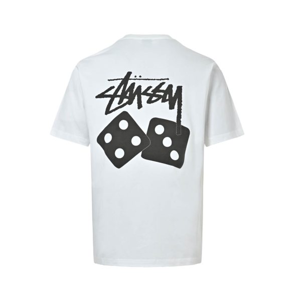 Stüssy Fuzzy Dice Tee- White