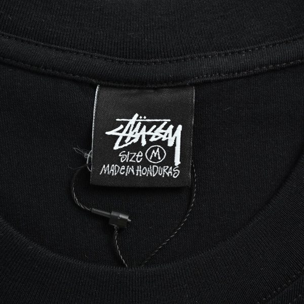 Stussy Sport Script Tee Crew Neck T-Shirt- Black
