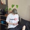 Stussy Sport Script Tee Crew Neck T-Shirt- White