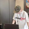 Stussy Sport Script Tee Crew Neck T-Shirt- White