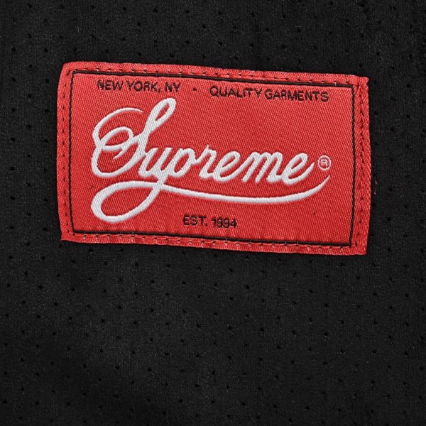 Supreme Ultrasuede Mesh Baseball Jersey- Black