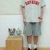 Supreme Ultrasuede Mesh Baseball Jersey- Gray