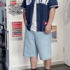 Supreme Ultrasuede Mesh Baseball Jersey- Navy Blue