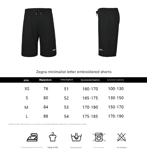 Zegna Ermenegildo Sweat Shorts- Black