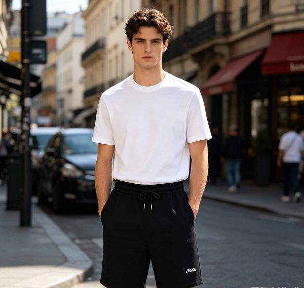 Zegna Ermenegildo Sweat Shorts- Black