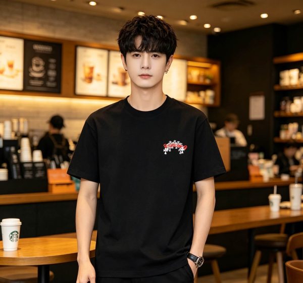 ae3314c3 (1) Chrome Hearts Red Cross Tee short-sleeve t-shirt- Black