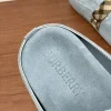 Burberry Urchin Men's Check Suede Slide with Buckle