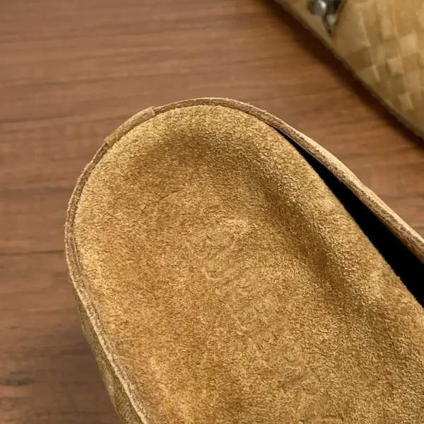 Burberry Urchin Jute Beige Suede Slide