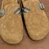 Burberry Urchin Jute Beige Suede Slide