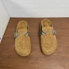 Burberry Urchin Jute Beige Suede Slide