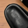 Burberry Urchin Men's Black Suede Slide with B-Buckle