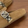 Burberry Urchin Men's Jute Beige Suede Slide