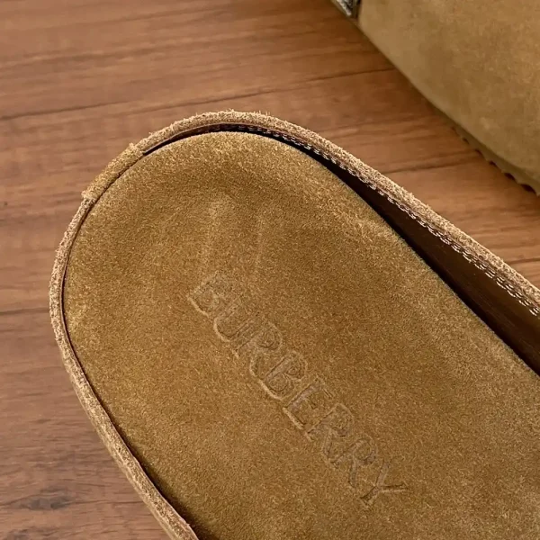 Burberry Urchin Men's Jute Beige Suede Slide