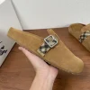 Burberry Urchin Men's Jute Beige Suede Slide