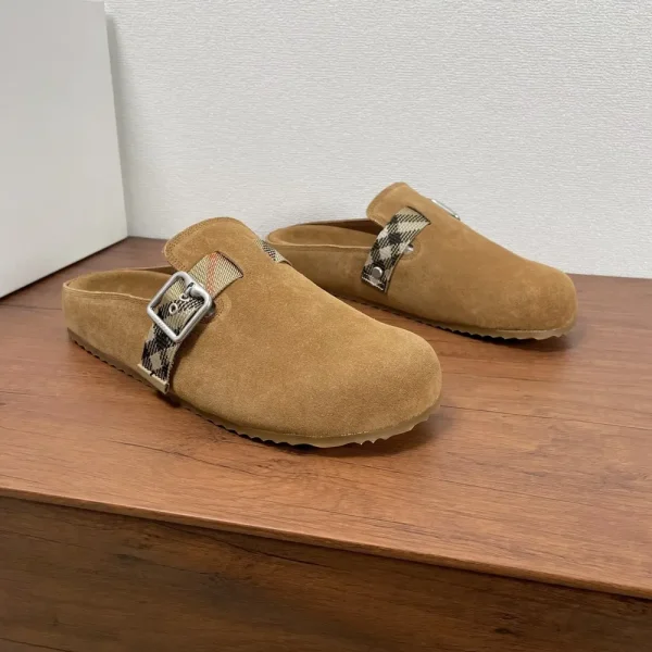 Burberry Urchin Men's Jute Beige Suede Slide