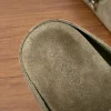 Burberry Urchin Men's Suede Slide with Iconic Check