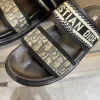 dior-dway-mens-black-embroidered-slide-overhead-view-2 Dior Dway Men's Black Embroidered Slide