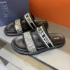 dior-dway-mens-black-embroidered-slide-side-view-4 Dior Dway Men's Black Embroidered Slide
