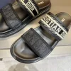 Dior Dway Men's Slides - Embroidered Cotton