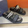 Dior Dway Men's Slides - Embroidered Cotton