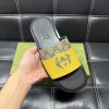 Gucci GG Supreme Slide Men's Yellow Rubber Slide