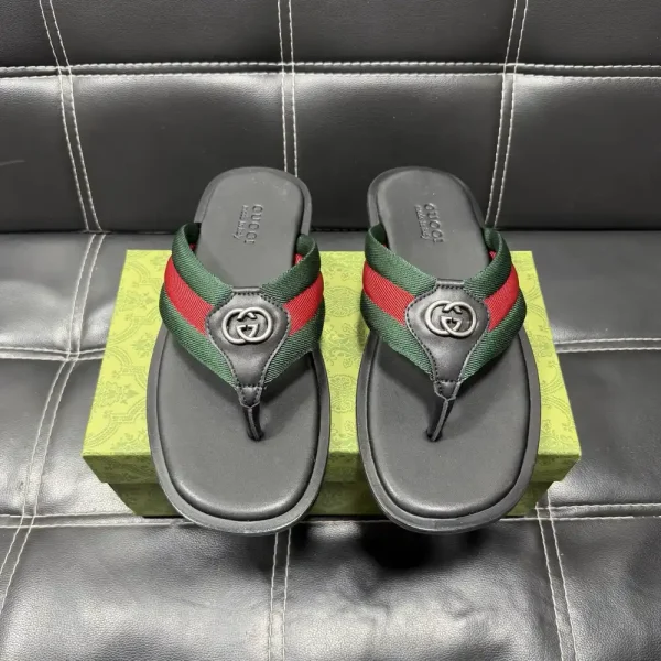 Gucci Men's Thong Sandal with Anti-Slip Rubber Sole
