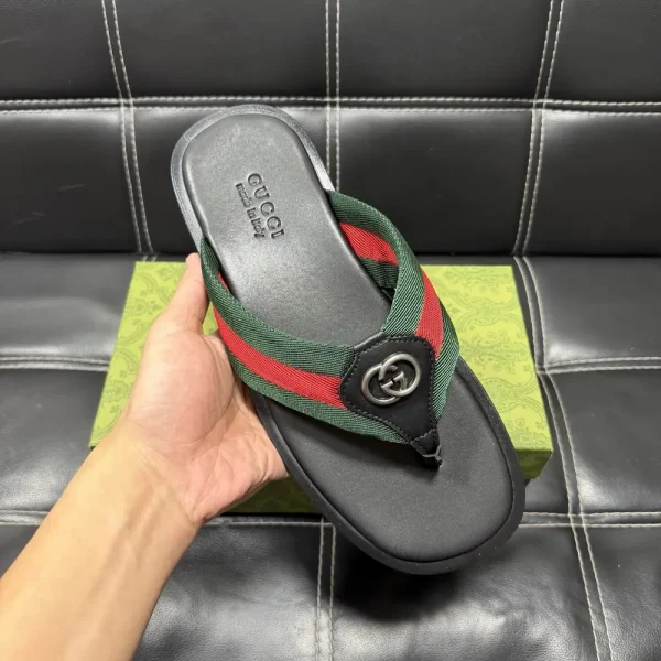 Gucci Men's Thong Sandal with Anti-Slip Rubber Sole