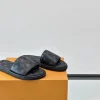 Louis Vuitton Monogram LV Easy Mules Black Leather Slide