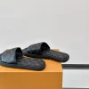 Louis Vuitton Monogram LV Easy Mules Black Leather Slide