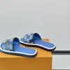 Louis Vuitton Pool Pillow Men's Blue Canvas Slide