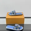 Louis Vuitton Pool Pillow Men's Blue Canvas Slide