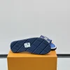 Louis Vuitton Pool Pillow Men's Blue Canvas Slide