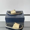 Louis Vuitton Sunbath Men's Gold Leather Slide